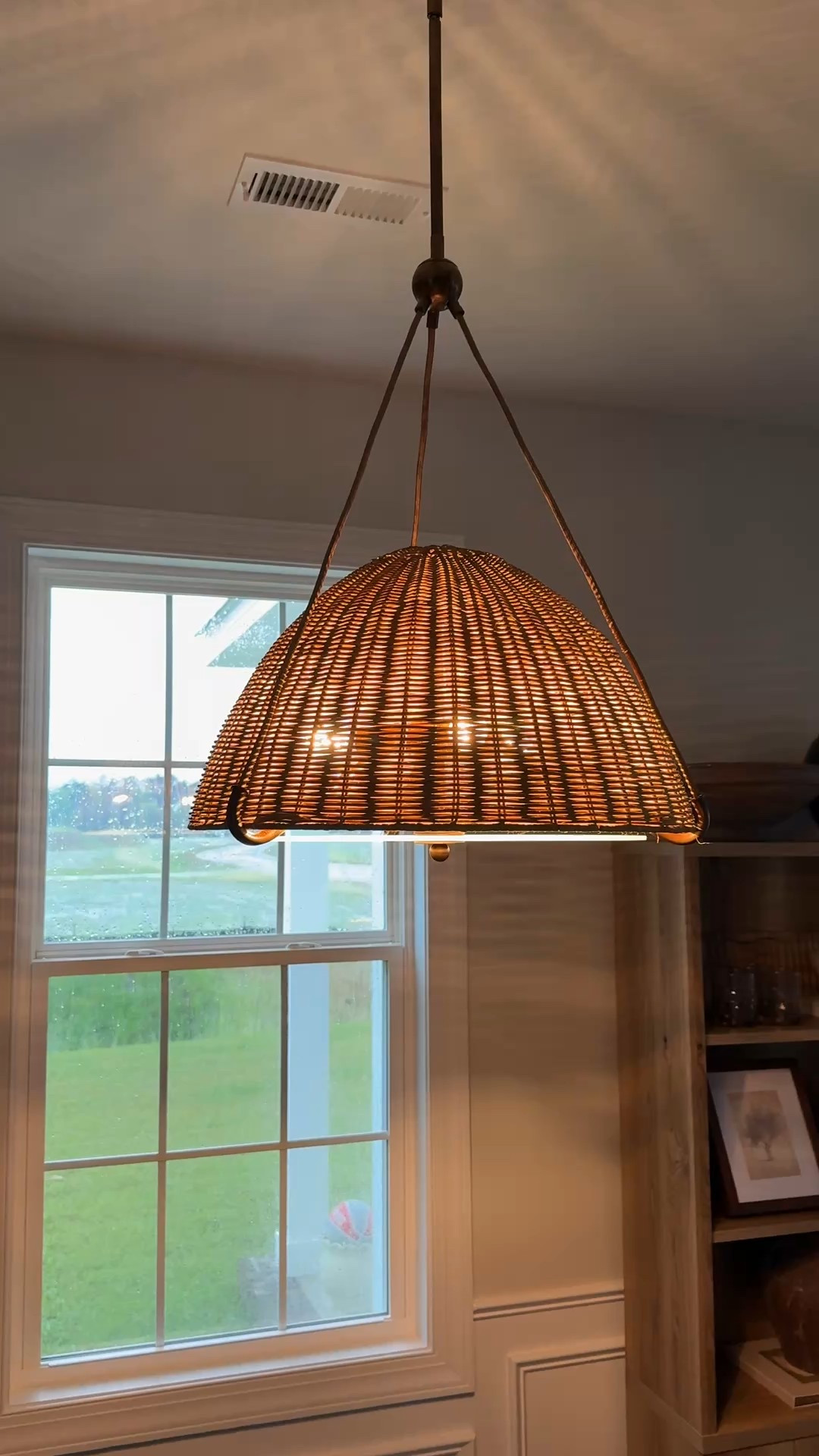 Our new crate and barrel light by Jake Arnold is one of my favorite things in our new house. I have the 21” size over our dining table but would be gorgeous as pendants over an island if you have a big kitchen. The texture is so pretty! 

#LTKHome