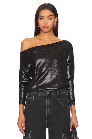 superdown Marla Sweater in Black Metallic from Revolve.com | Revolve Clothing (Global)