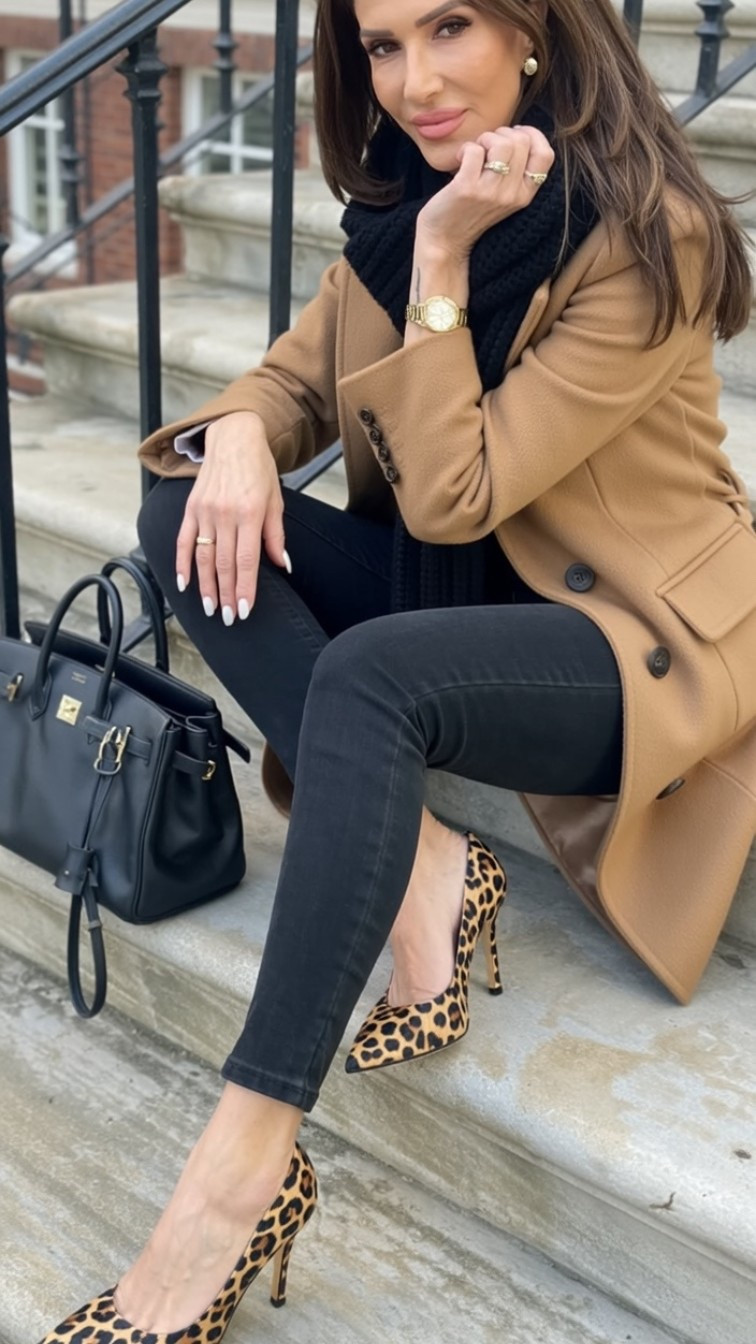 Classic Camel & Leopard 🐆

This timeless combo never fails! My go-to camel blazer paired with sleek black denim and these statement leopard pumps for the perfect balance of polished and bold.

The key to pulling off animal print? Keep everything else neutral and let your shoes do the talking!

Shop my look below 👇

#LTKStyleTip #LTKWorkwear #FallFashion #LeopardPrint #CamelCoat #OfficeStyle #ChicAndTimeless