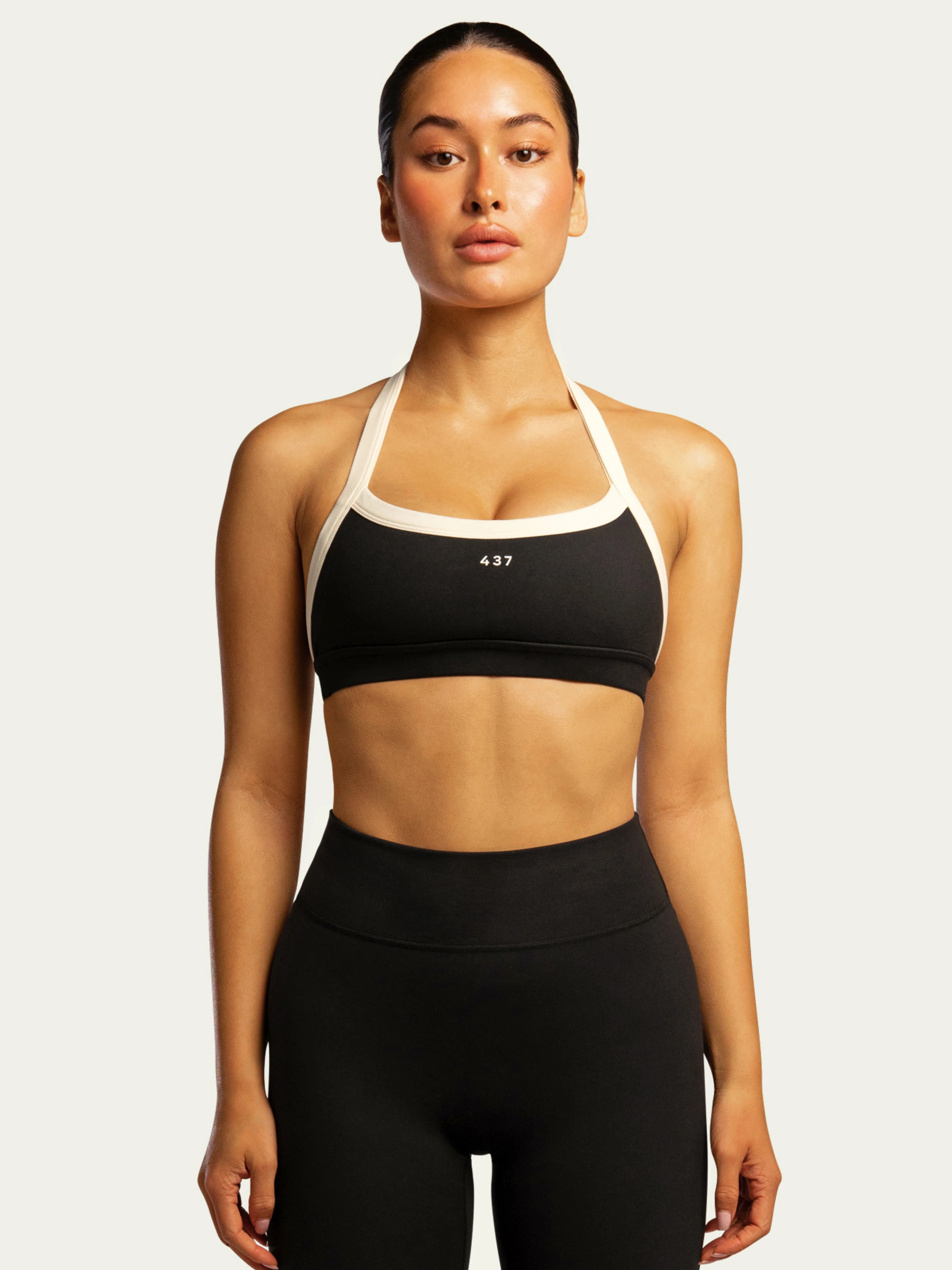 The Halter Bra / Black-Cream | 437