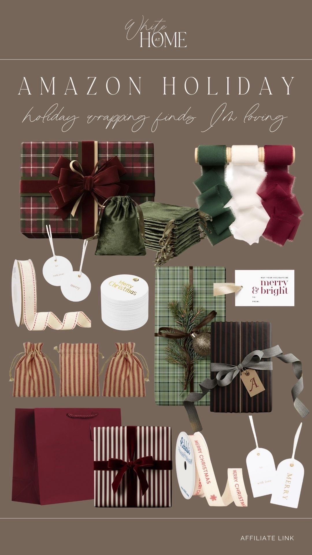 How beautiful are these Amazon holiday gift wrapping finds! I love the traditional red, green, and white options with patterns mixed in. Affordable, yet elegant!

#LTKHoliday #LTKGiftGuide #LTKSaleAlert