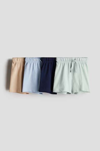 H & M - 4-pack Jersey Shorts - Green | H&M (US + CA)