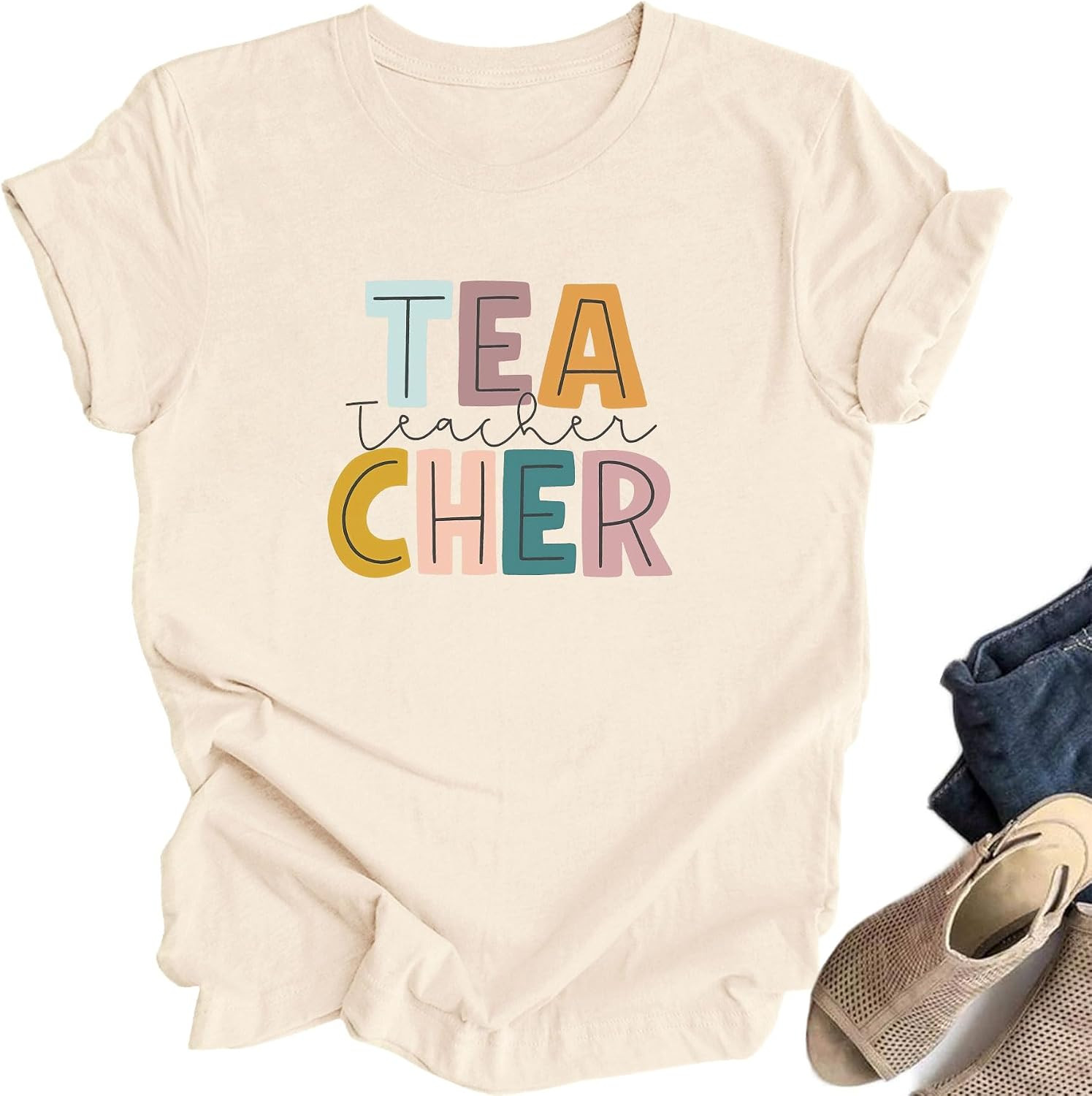 Teacher Tshirt Women First Day of School Shirt Back to School Outfit | Amazon (US)
