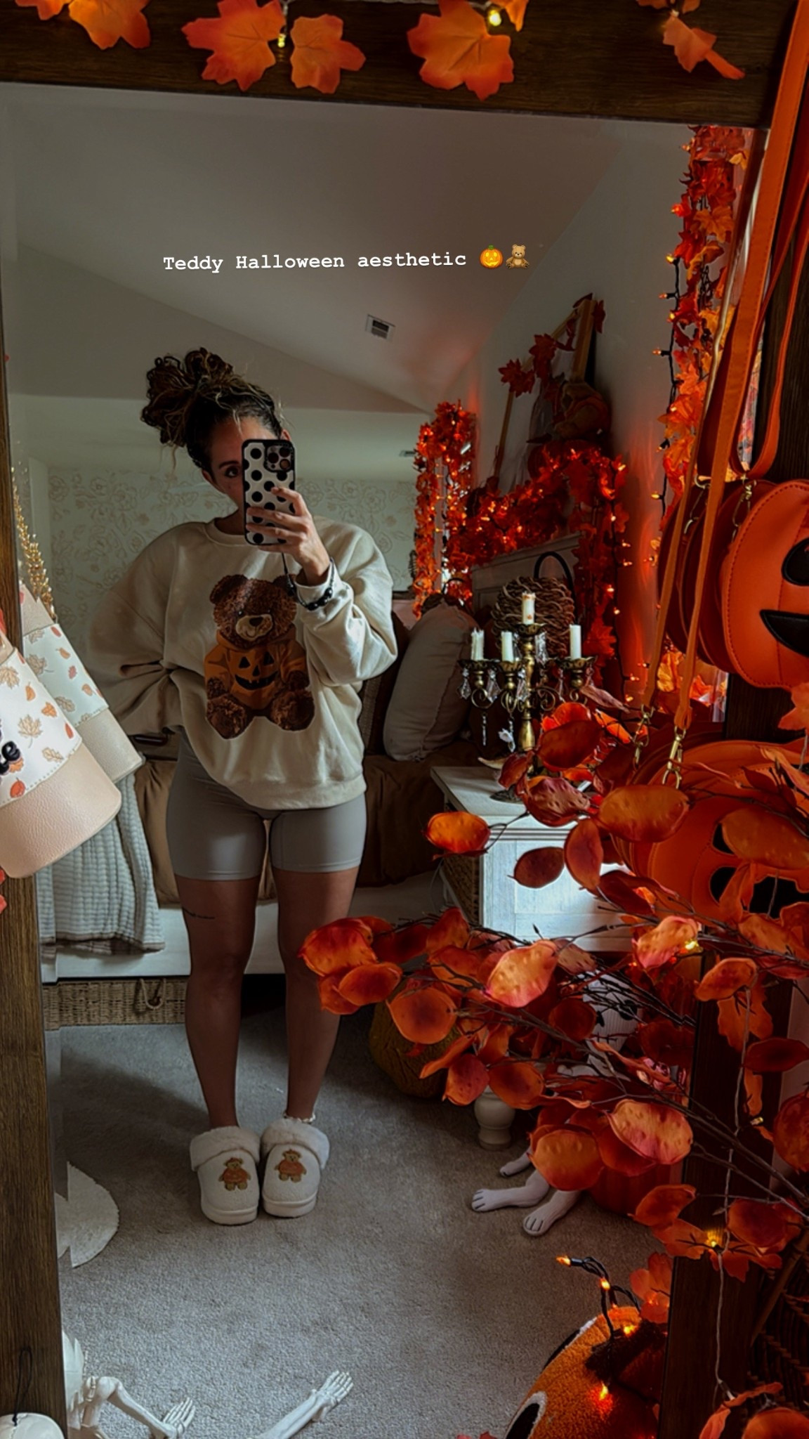 Cozy teddy bear Halloween crewneck & slippers // target American eagle 

#LTKStyleTip #LTKSeasonal #LTKShoeCrush