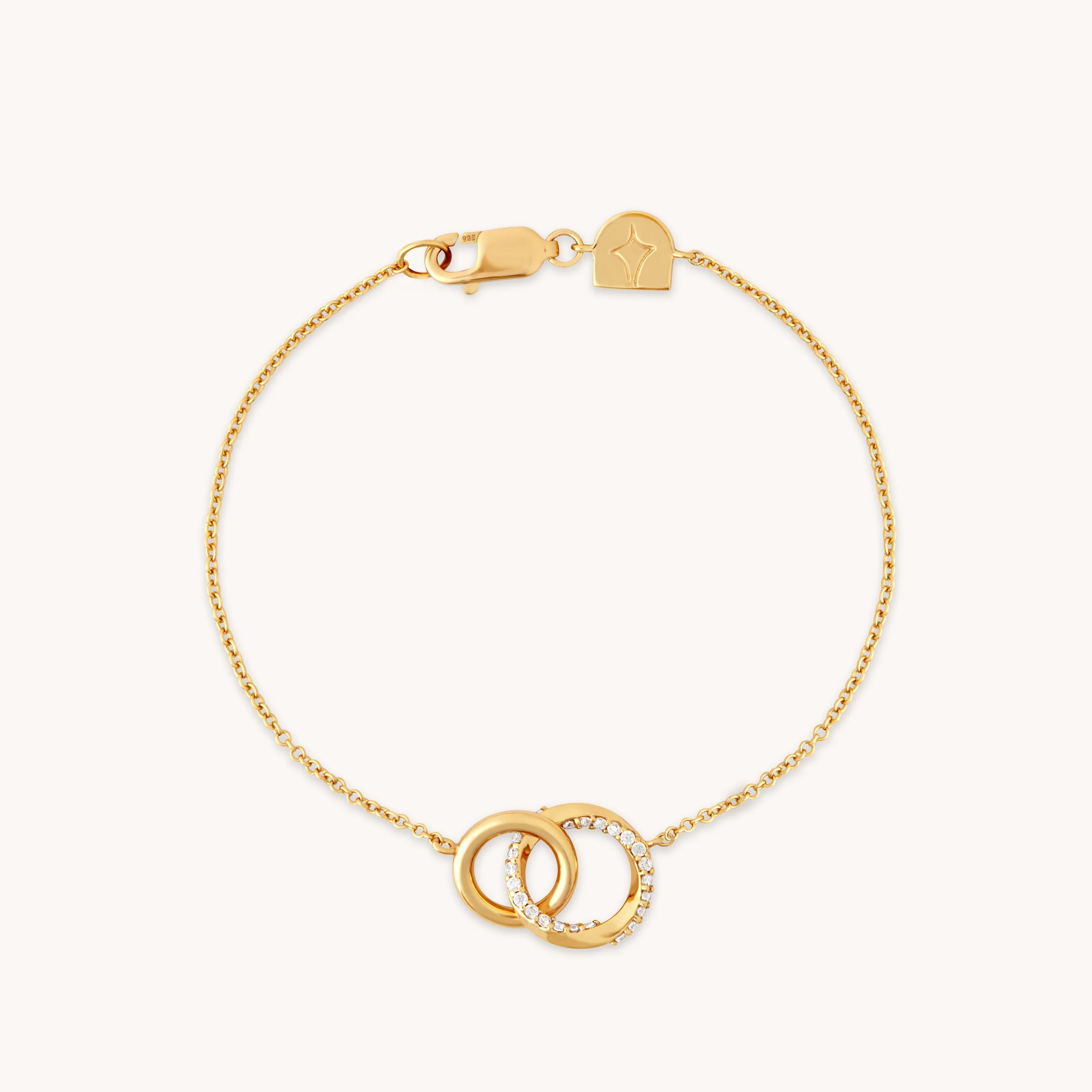 Orbit Crystal Bracelet in Gold | Astrid & Miyu UK