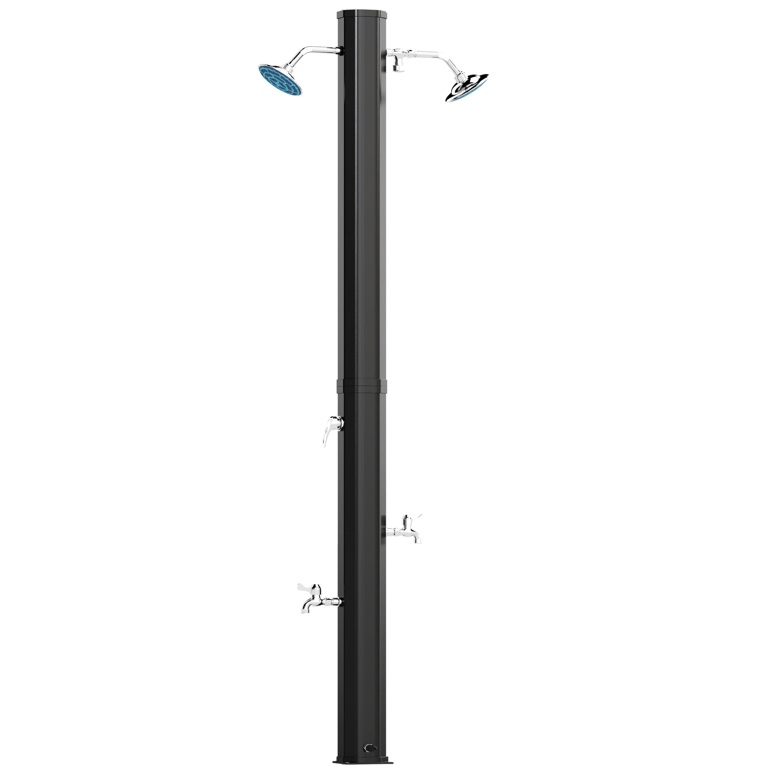 Outsunny 9.2 Gal Solar Heated Outdoor Shower, 2-Section 7.1F Outdoor Solar Shower with 2 Free-Rot... | Amazon (US)