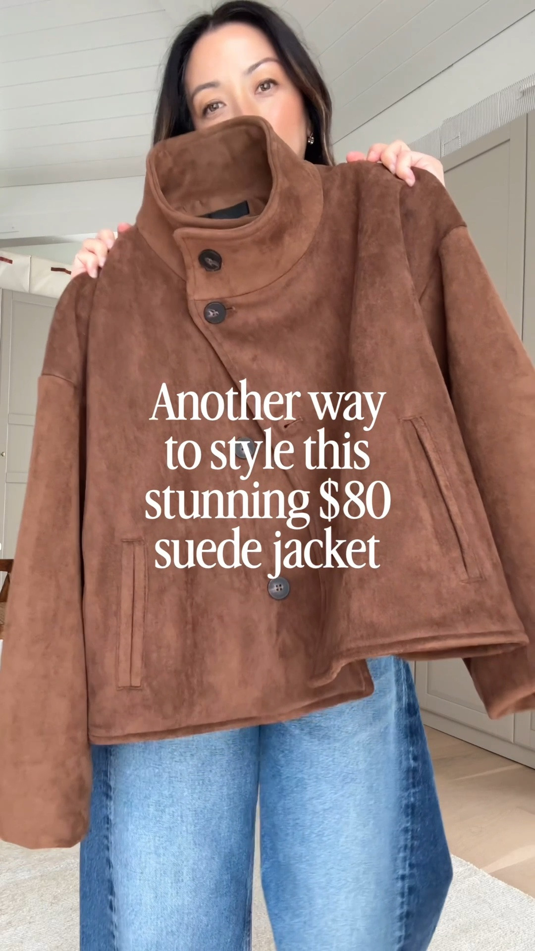 Another way to style my Zara suede jacket. Oversized, so you could size down. Love the drape!

Zara jacket xs - size down
Everlane cashmere sweater xs
AGOLDE LUNA jeans 25 - cut hems
Reformation flats 5
Quince bag small
YSL sunglasses 
Dorsey Cecelia earrings 3.4
Dorsey James necklace 15”

#LTKPetite #LTKOver40 #LTKmomlife