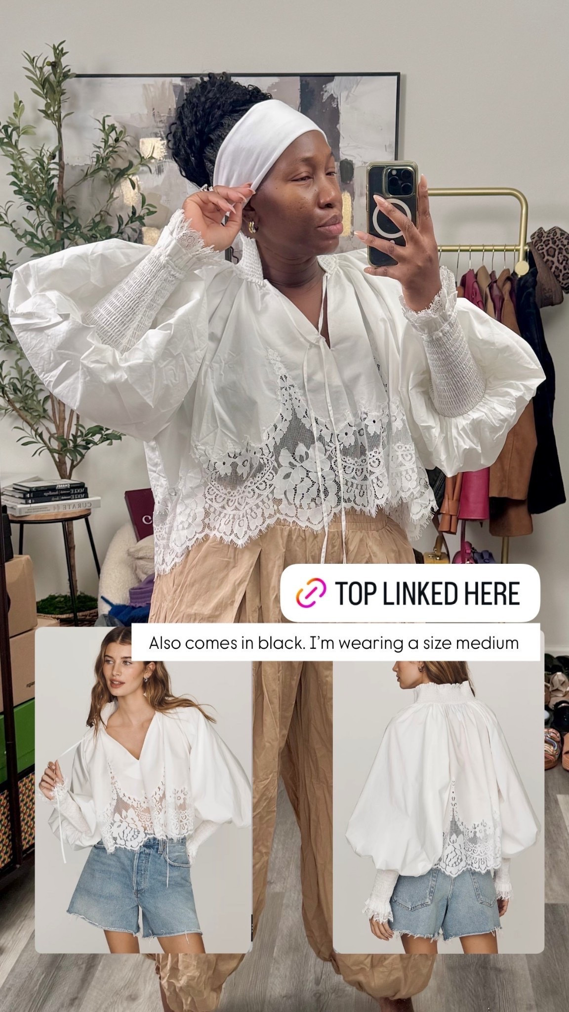 Totally on with this top . Also comes in black. I’m wearing a size medium.

#LTKootd #LTKOver40 #LTKSeasonal