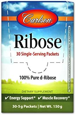 Carlson - Ribose Single-Serving Packets, 100% Pure D-Ribose, Non-GMO, Energy Support & Muscle Rec... | Amazon (US)