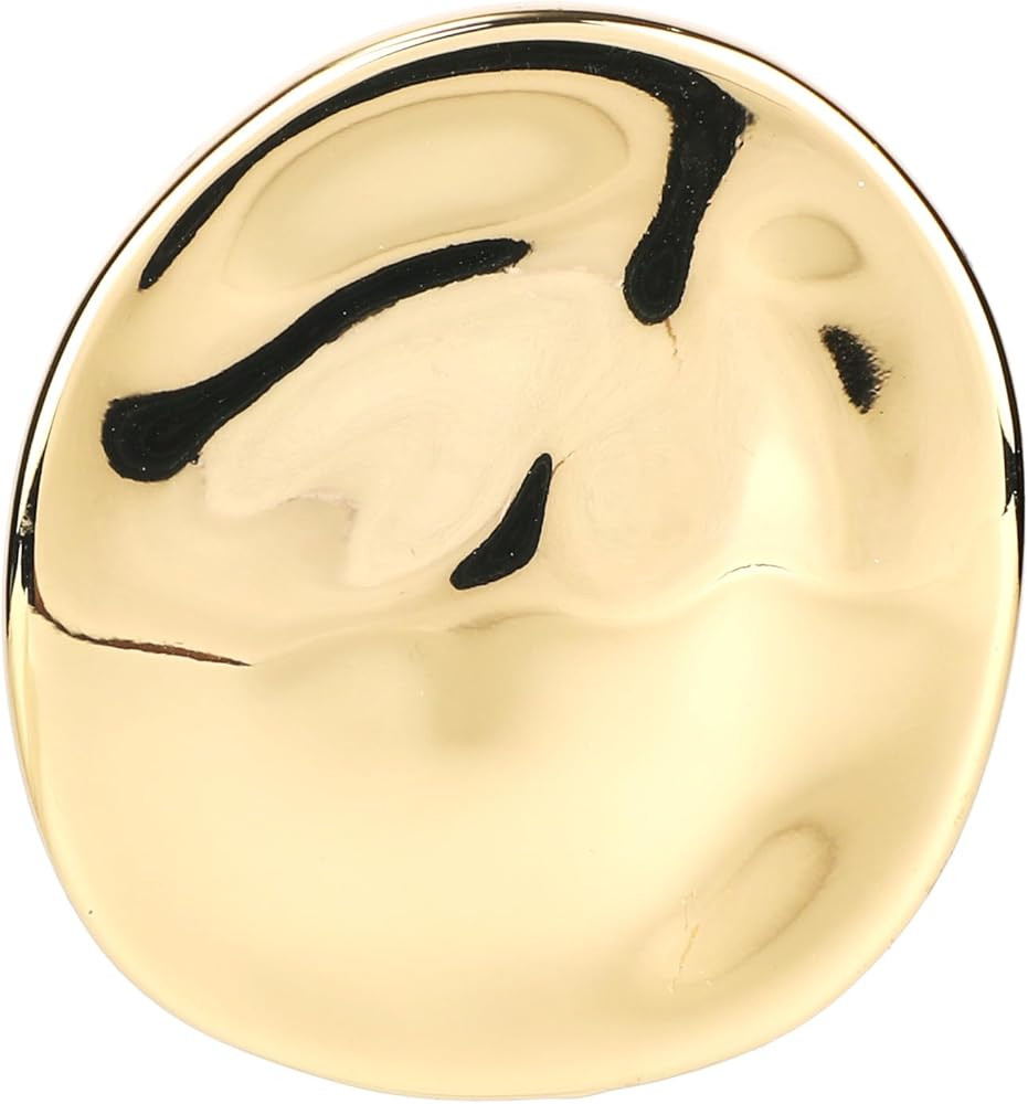 Geometric Metal Brooch Pin, Irregular Large Round Vintage Brooches for Women Men Stylish Lapel Pi... | Amazon (UK)