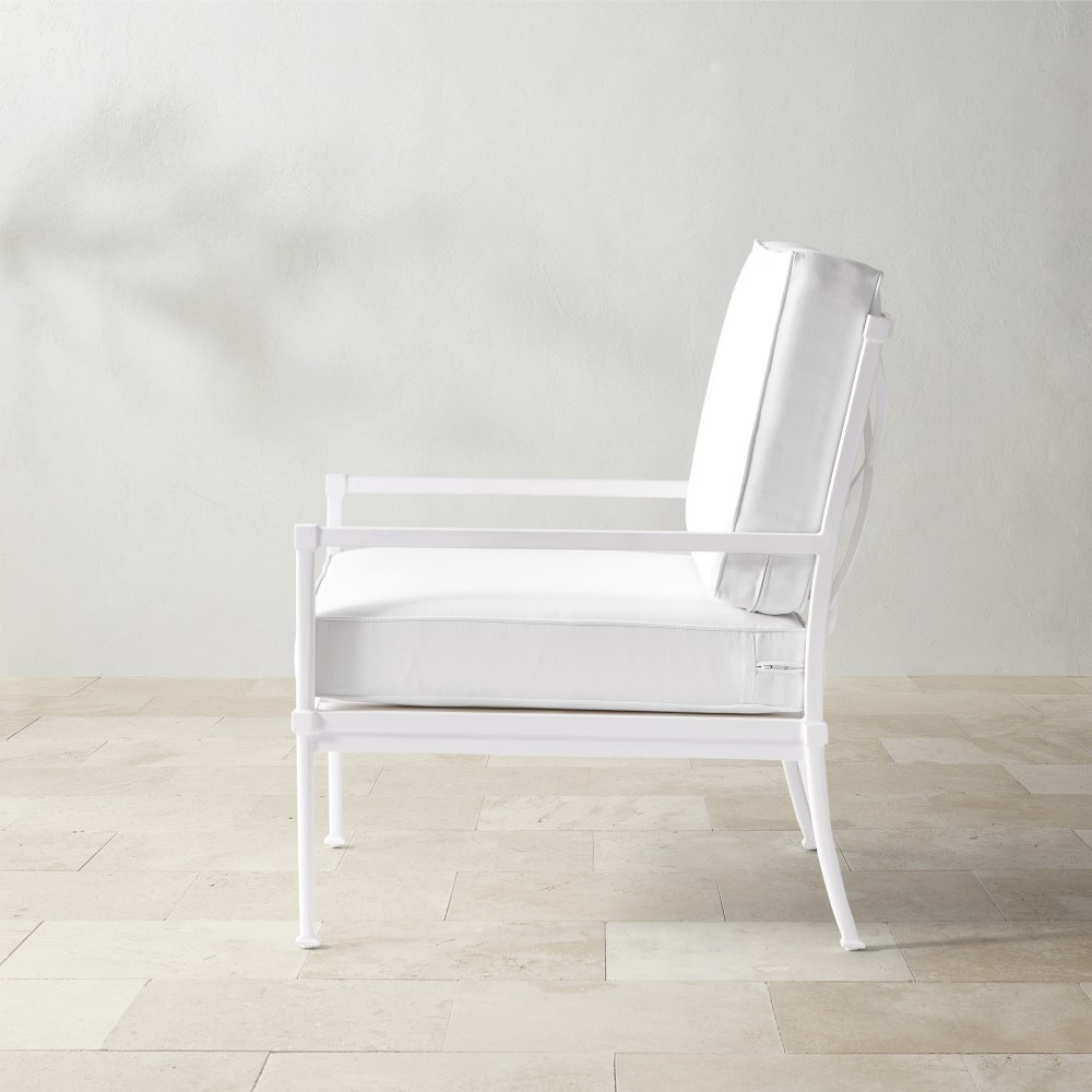 Bridgehampton Outdoor Club Chair, White | Williams-Sonoma