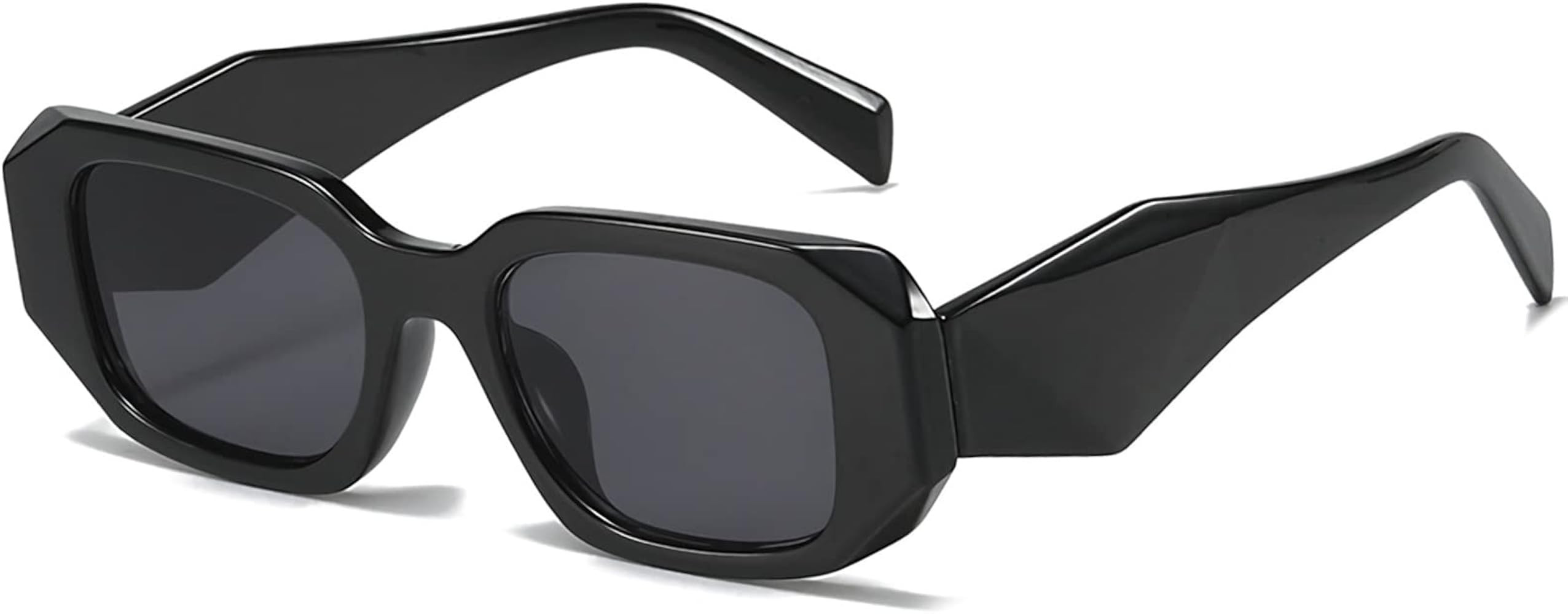 Trendy Rectangle Sunglasses for Women 90s Retro Style Sun Glasses Outdoor Travel 100% UV Protecti... | Amazon (US)
