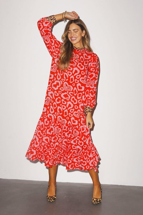 Pink Sandy Love Midi Dress | Never Fully Dressed US