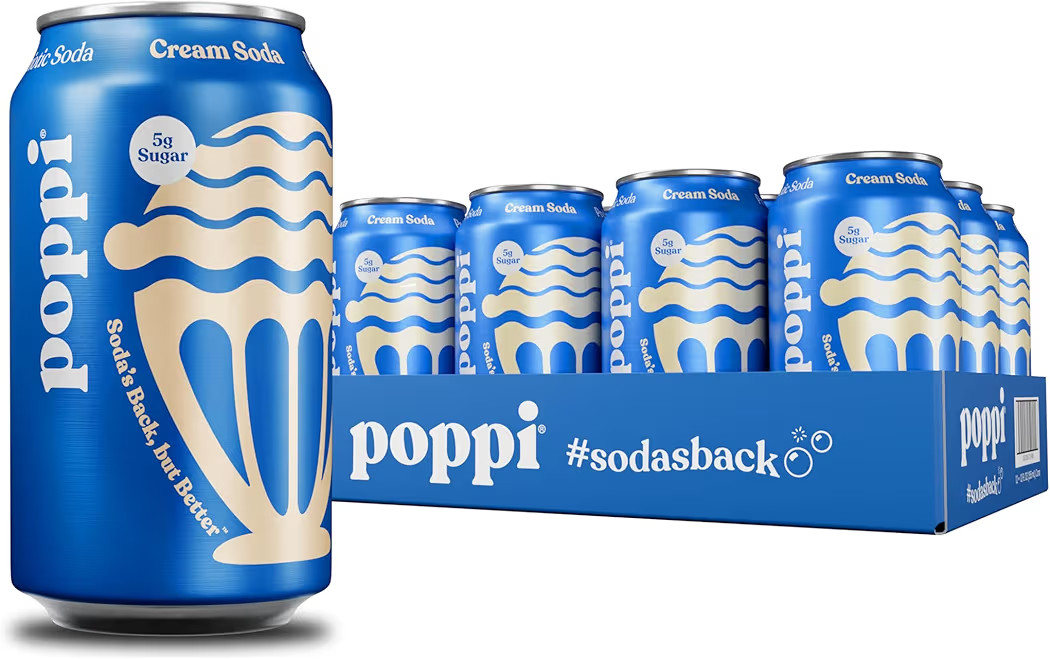 Poppi Sparkling Prebiotic Soda Beverage with Apple Cider Vinegar, Seltzer Water and Fruit Juice, ... | Amazon (US)