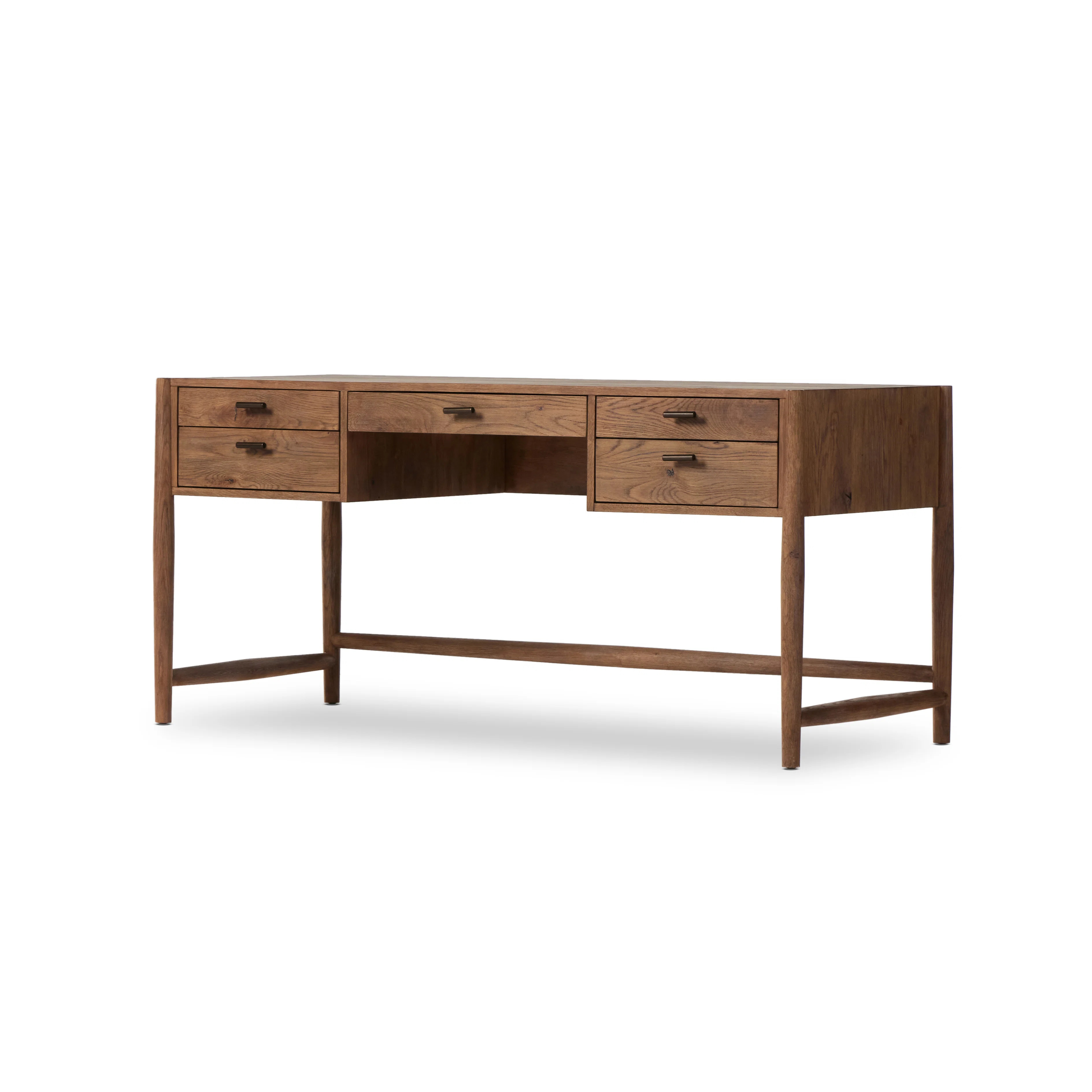 Glenview Desk - Weathered Oak | Perigold