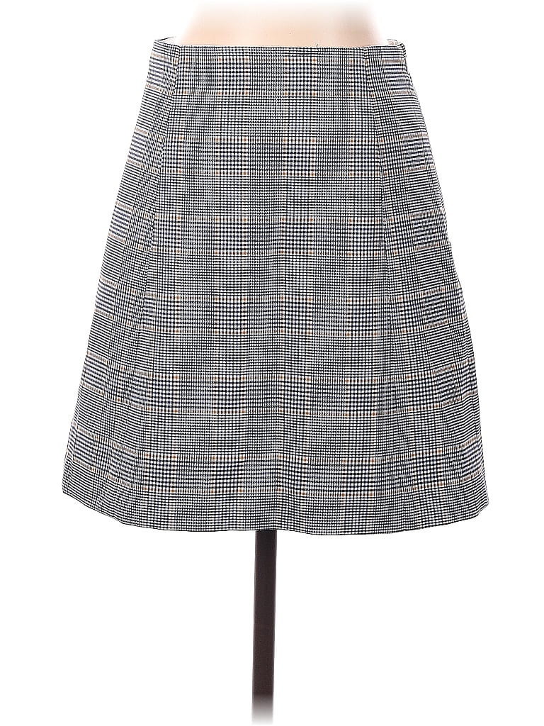 Babaton Formal Skirt: Gray Houndstooth Bottoms - Size 4 | ThredUp