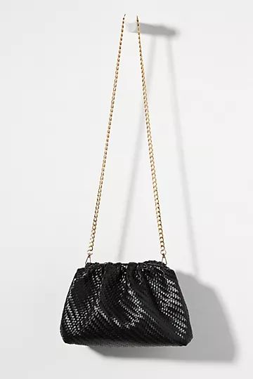 Woven Faux Leather Clutch | Anthropologie (US)