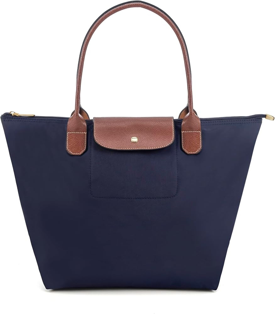 Tote Bag for Women Foldable Shoulder Bag Nylon Weekend Hobo Handbag | Amazon (US)