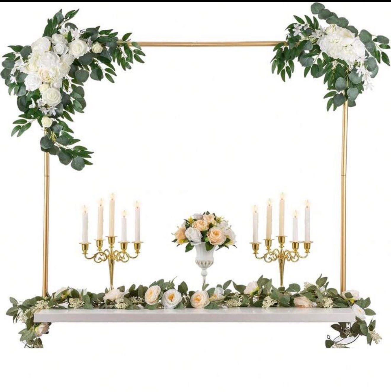 Varilla para sobre la mesa con abrazaderas, kit de arco de globos ajustable, marco de metal, soporte para telón de fondo, arco de boda, flor para fiestas, cumpleaños, decoración de baby
shower

#LTKSaleAlert #LTKFindsUnder50 #LTKActive