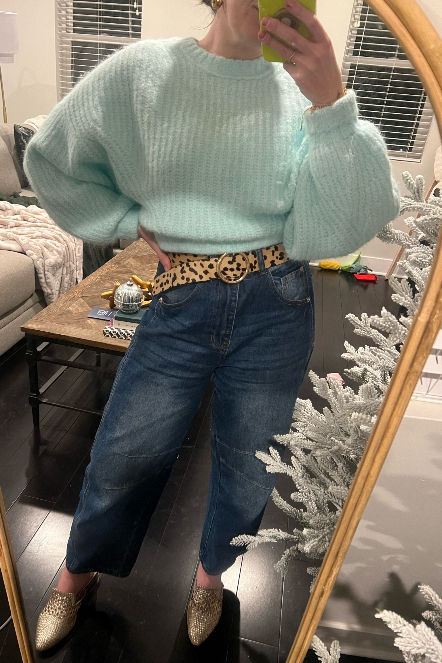 Just giving the ole “sweater and jeans” a little razzle dazzle. This is the perfect HOC winter ice blue (also comes in ice lavender 👀) wearing an XS in the sweater and a 4 in these amazing Amazon jeans!!

#anthro #anthropologie #houseofcolor

#LTKWorkwear #LTKSeasonal