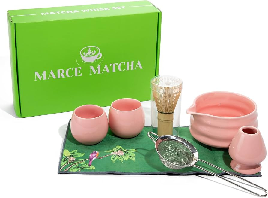 Marce Matcha Whisk Set- Matcha Set includes Matcha Whisk and Bowl (Matcha Bowl with Spout), Match... | Amazon (US)