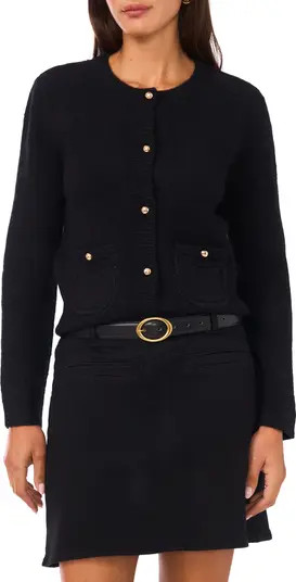 Long Sleeve Cardigan with Patch Pockets | Nordstrom