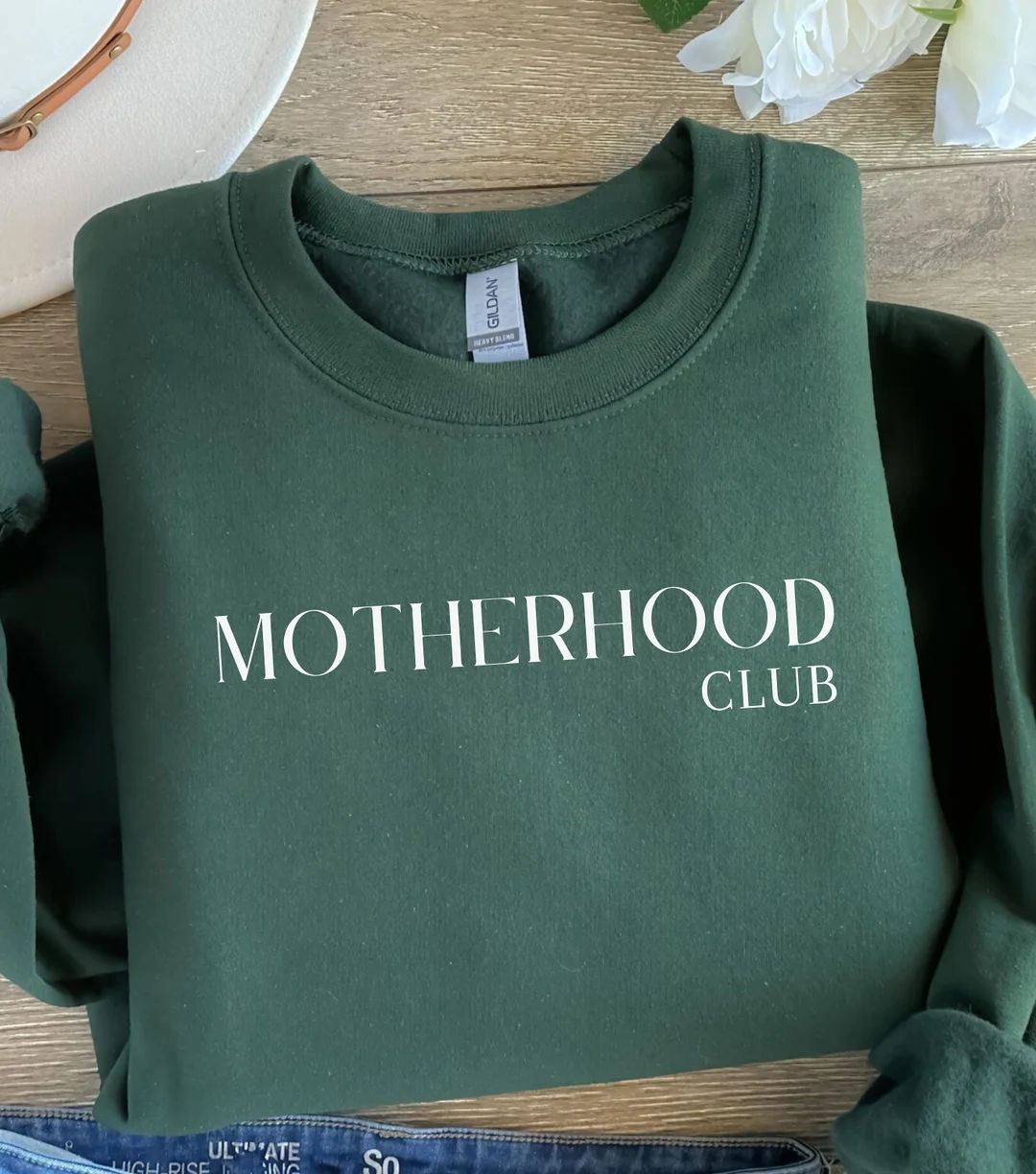 Motherhood Club Sweatshirt Gift for Mothers New Mama Gift - Etsy | Etsy (US)