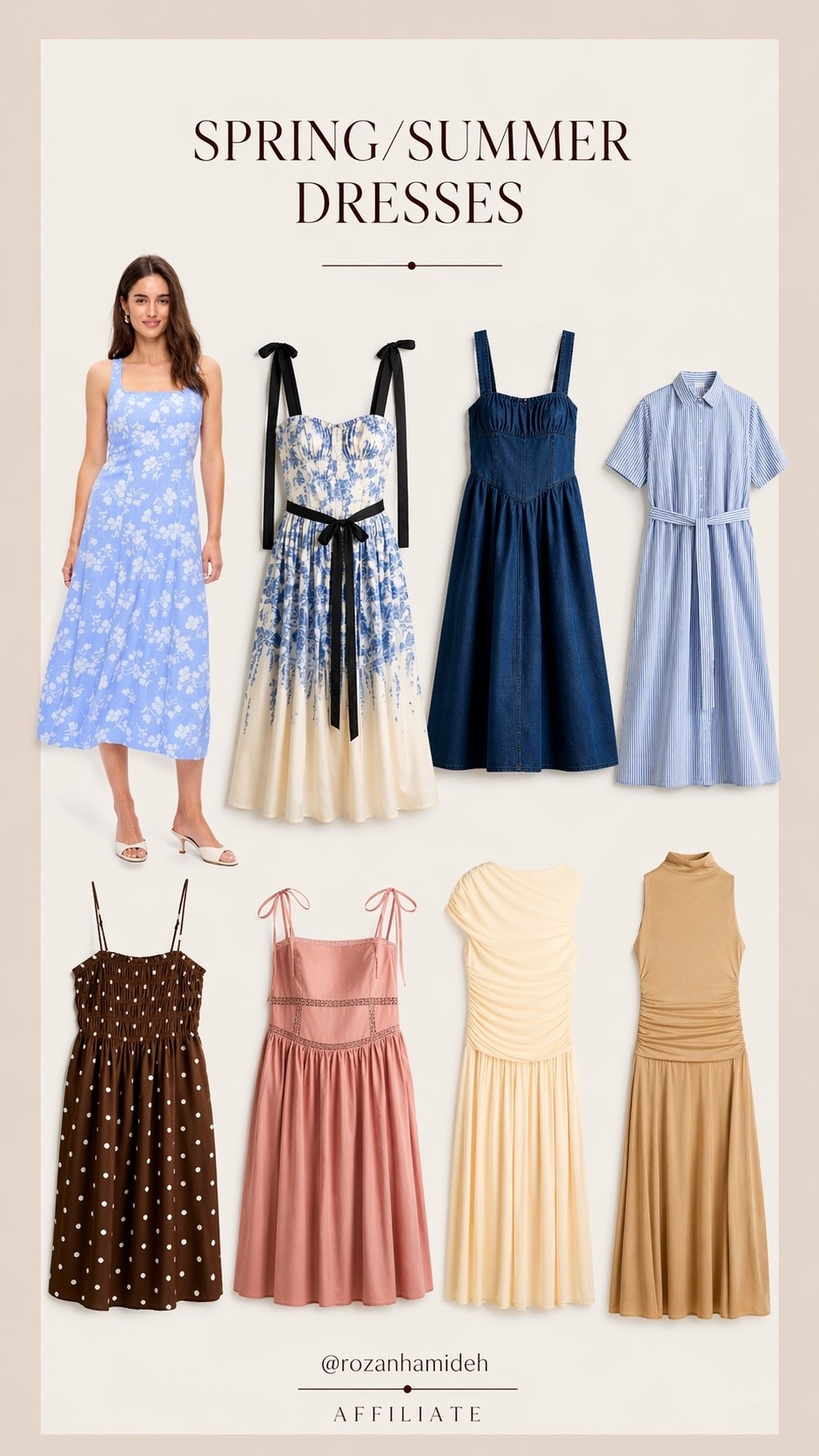The prettiest spring dresses right now 🌸
from everyday to brunch to vacay ✨