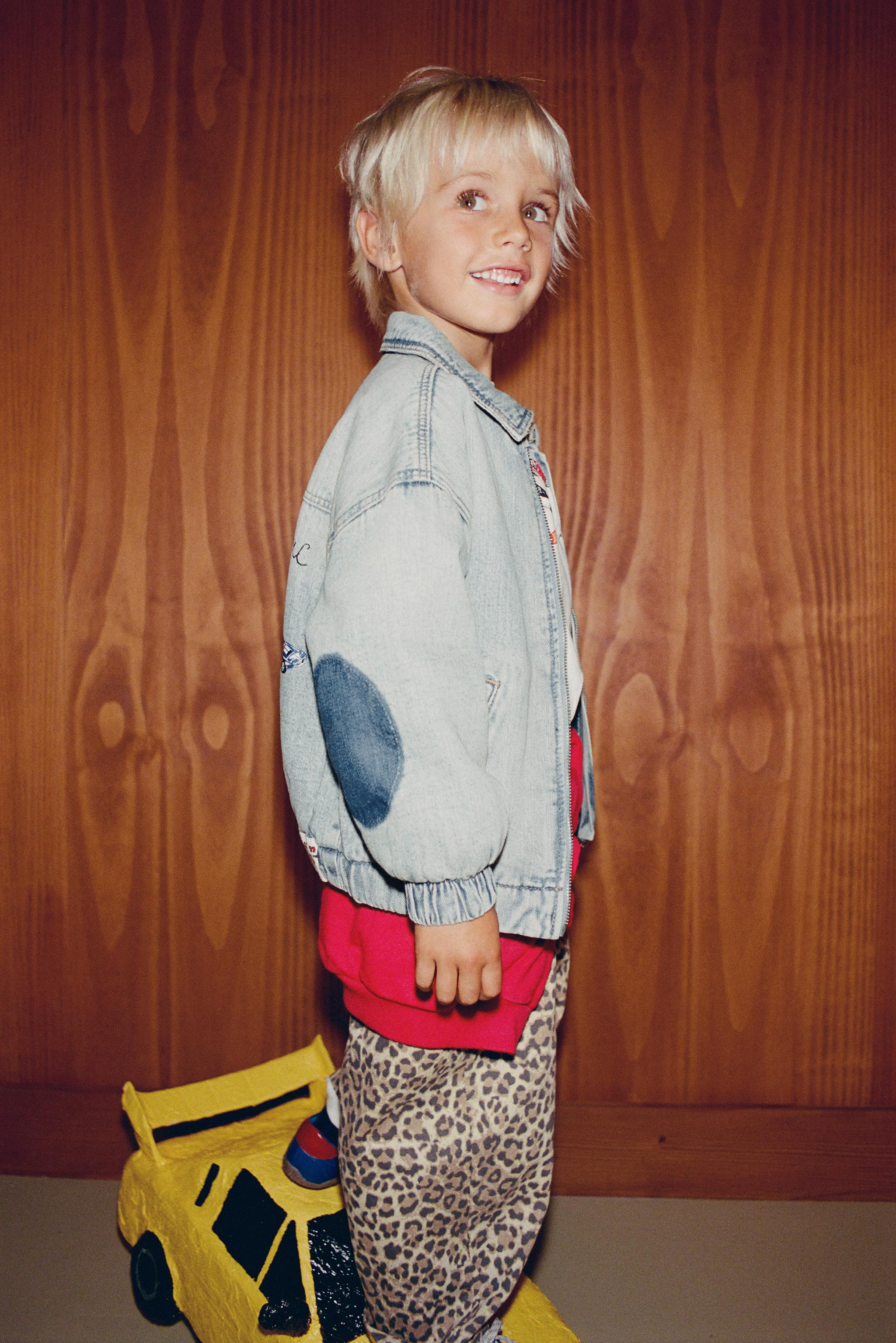 BALLOON-HOSE AUS TWILL MIT ANIMAL-PRINT | Zara DE