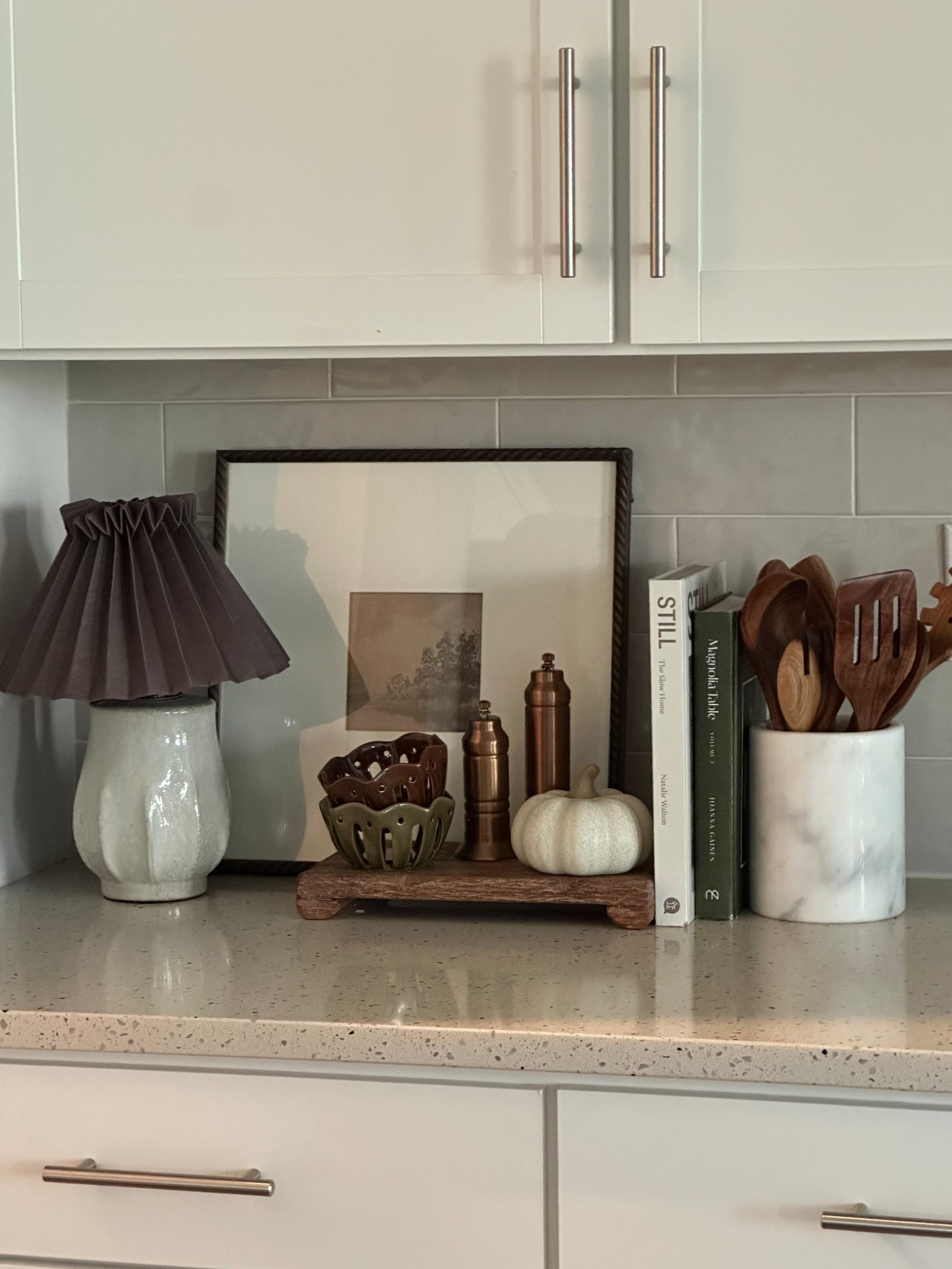Kitchen counter decor fall decor kitchen styling kitchen lamp 

#LTKHome #LTKSeasonal #LTKStyleTip