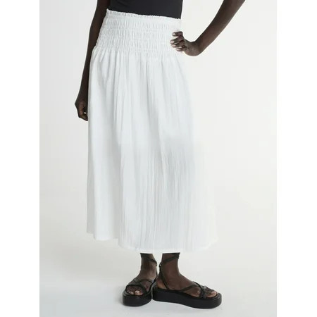 Scoop Women’s and Women’s Plus Smocked Waist Maxi Skirt Sizes XS-4X | Walmart (US)