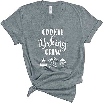 Blue Sand Textiles Cookie Baking Crew Shirt. Funny Women's Christmas Shirt. Soft and Comfortable ... | Amazon (US)