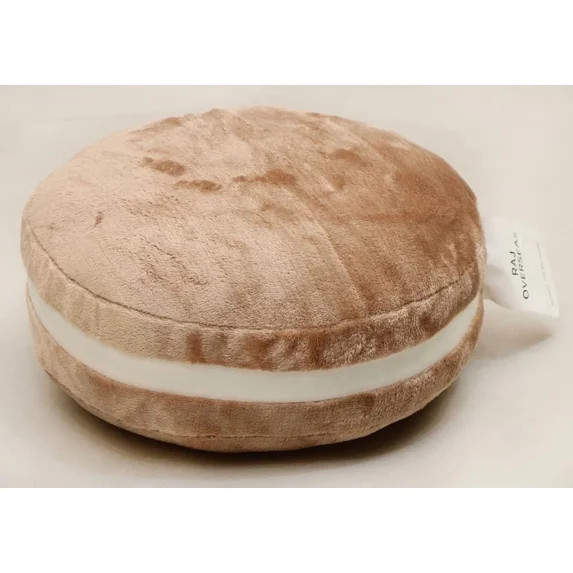 Luxurious MS Fur Macaron Pillow - Soft Brown Decorative Cushion | Walmart (US)