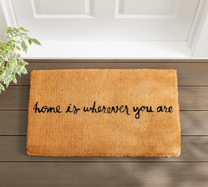 Home Is Wherever You Are Doormat | Pottery Barn (US)