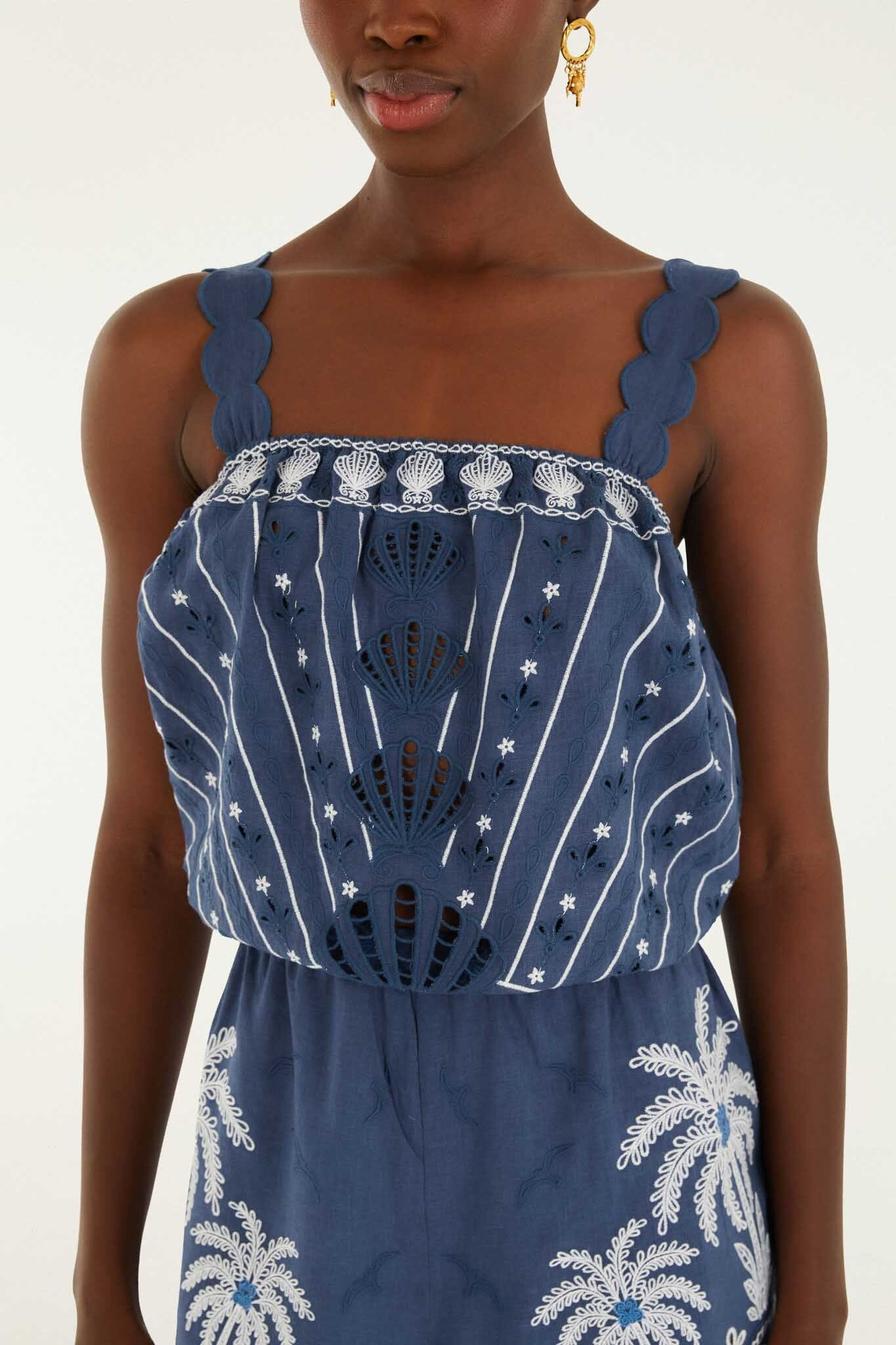 Romper With Embroidery | FARM Rio | FarmRio (US)