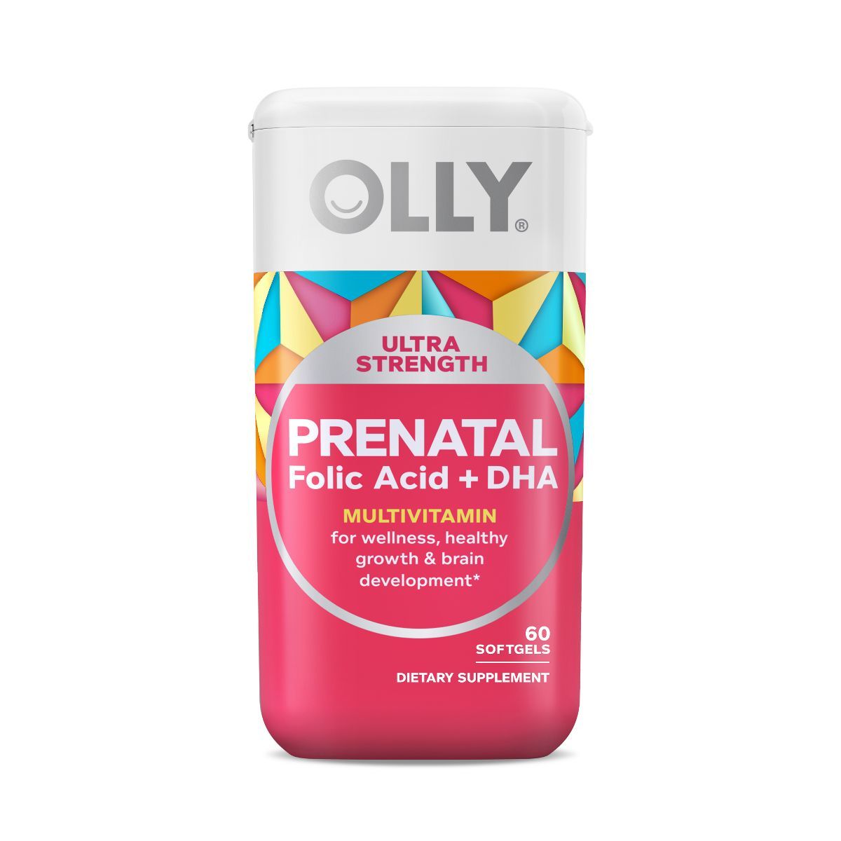OLLY Ultra Strength Prenatal Multivitamin Softgels with Folic Acid + DHA - 60ct | Target