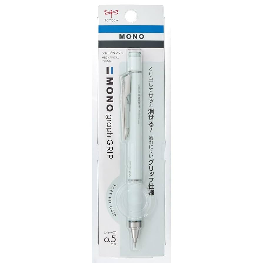 Tombow Mechanical Pencil, 0.5mm, MONO Monograph Grip (Soft Fit Grip for Anti-Fatigue), Ivory DPA-... | Amazon (US)
