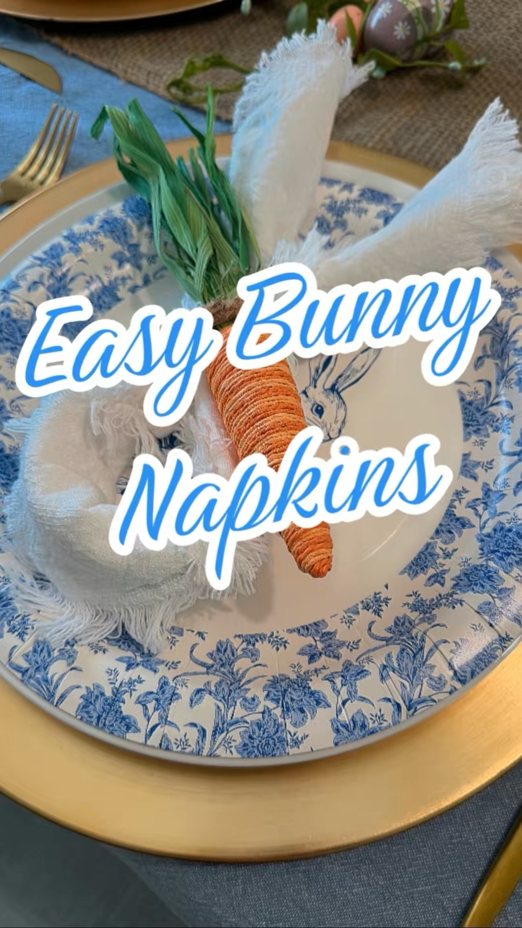 Simple, easy and cute bunny napkins for your Easter table.

#LTKSeasonal #LTKHome