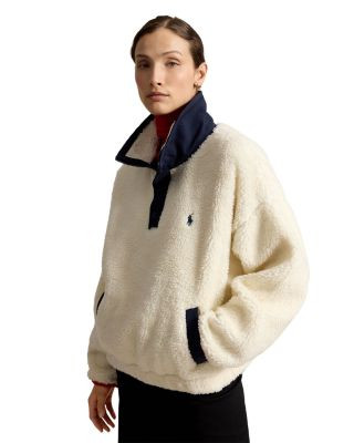 Polo Bear High-Pile Fleece Funnel Neck Top | Bloomingdale's (US)