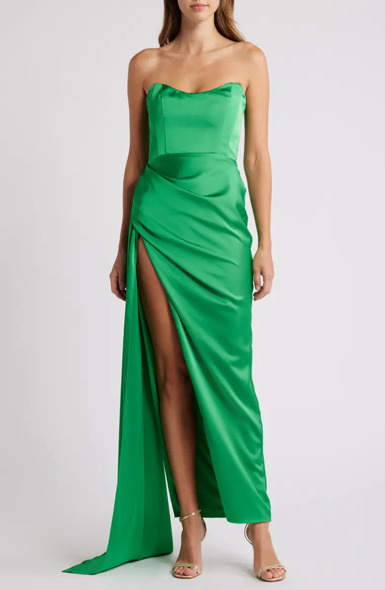 Bita Strapless Satin Gown | Nordstrom