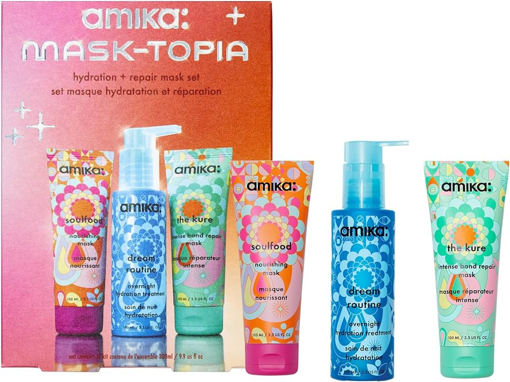 amika mask-topia hydration and repair hair mask set | Amazon (US)