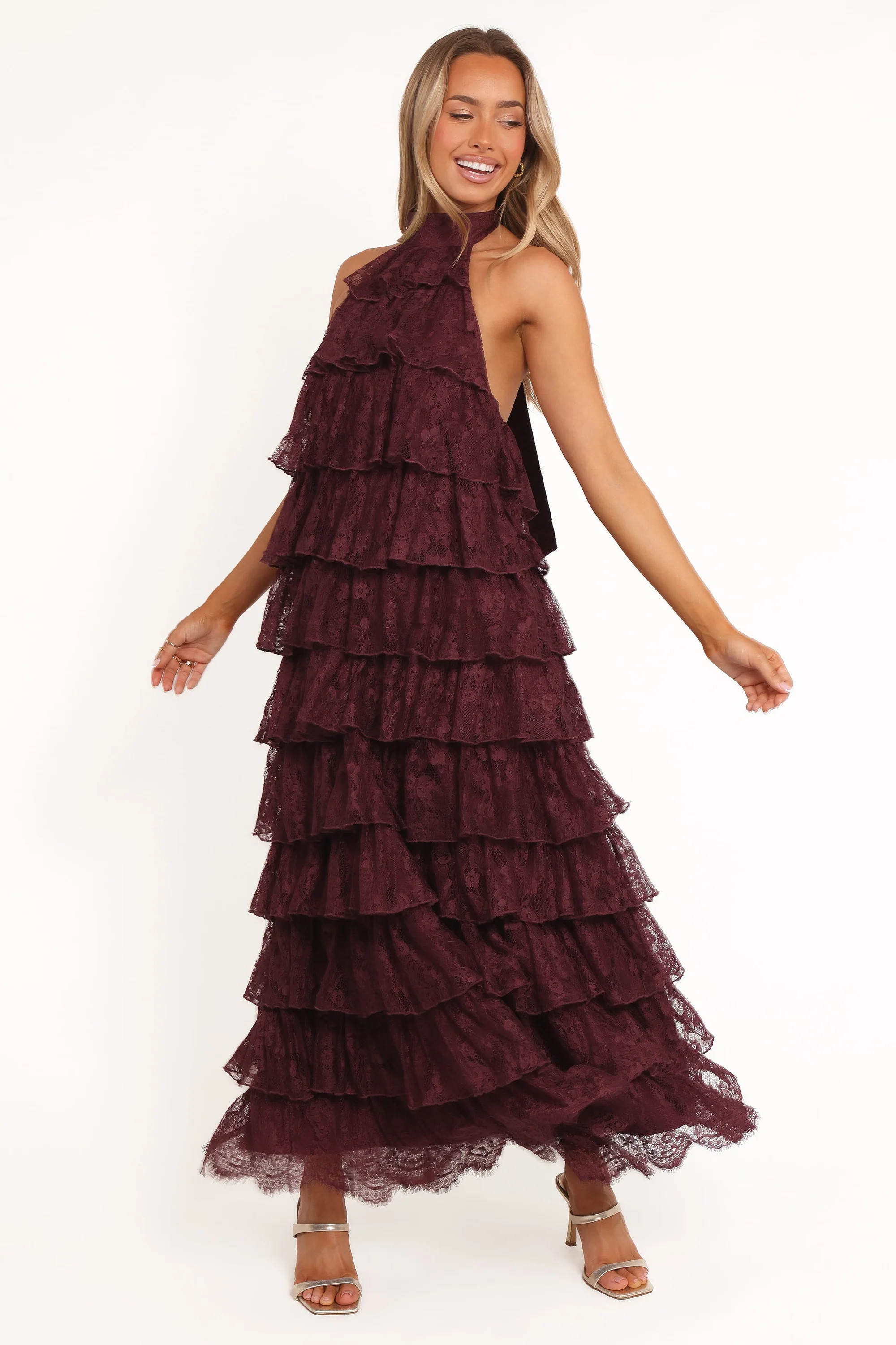 Zoella Maxi Dress - Cherry Lace | Petal & Pup (US)
