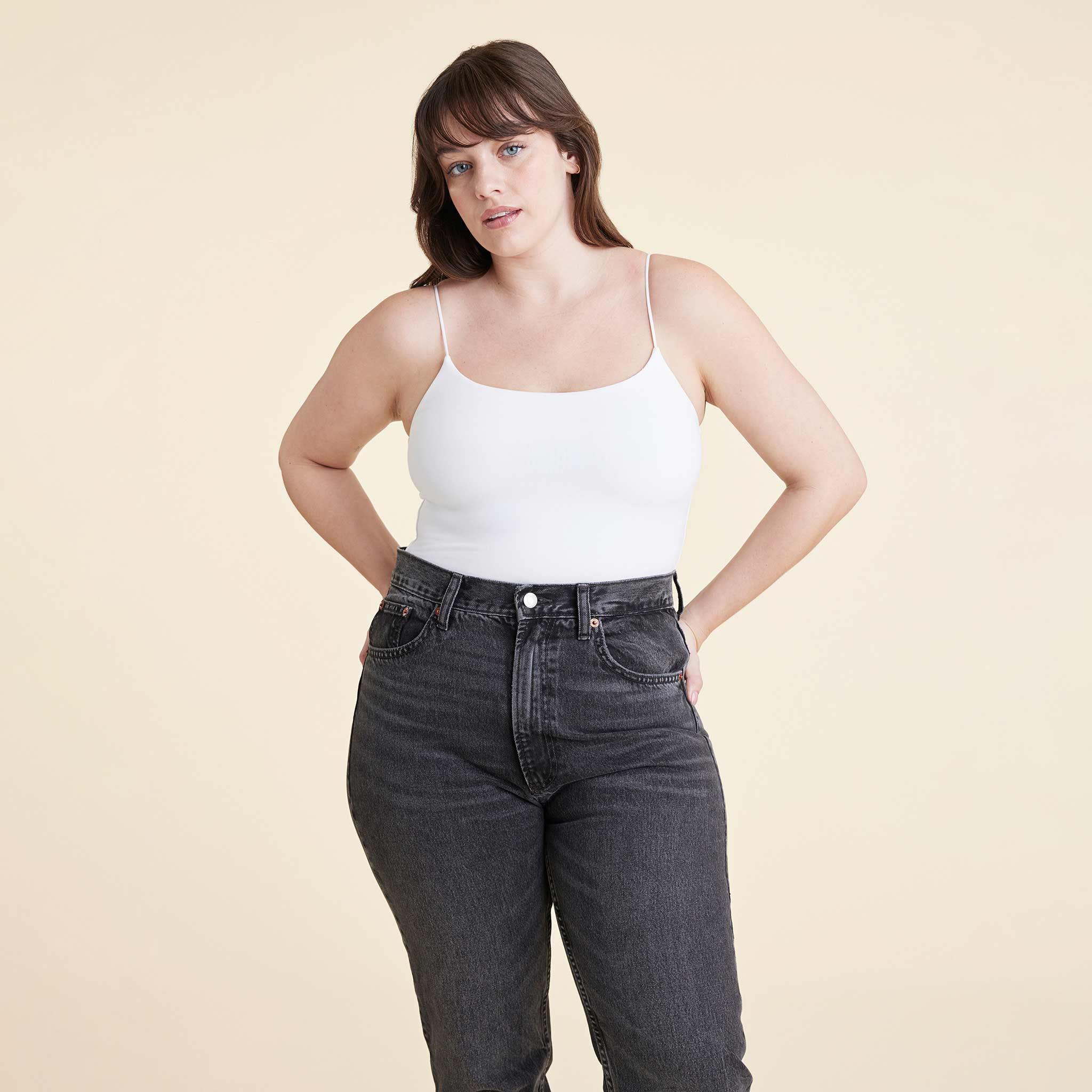 Cami Bodysuit | White | nuuds