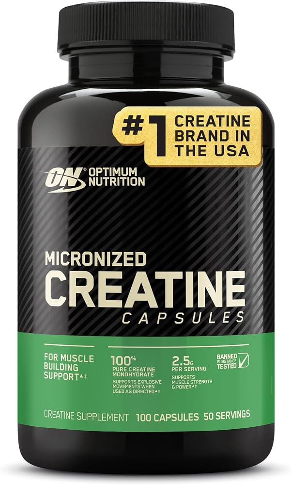 Optimum Nutrition Creatine, Micronized Creatine Monohydrate Capsules, Supports Strength & Recover... | Amazon (US)
