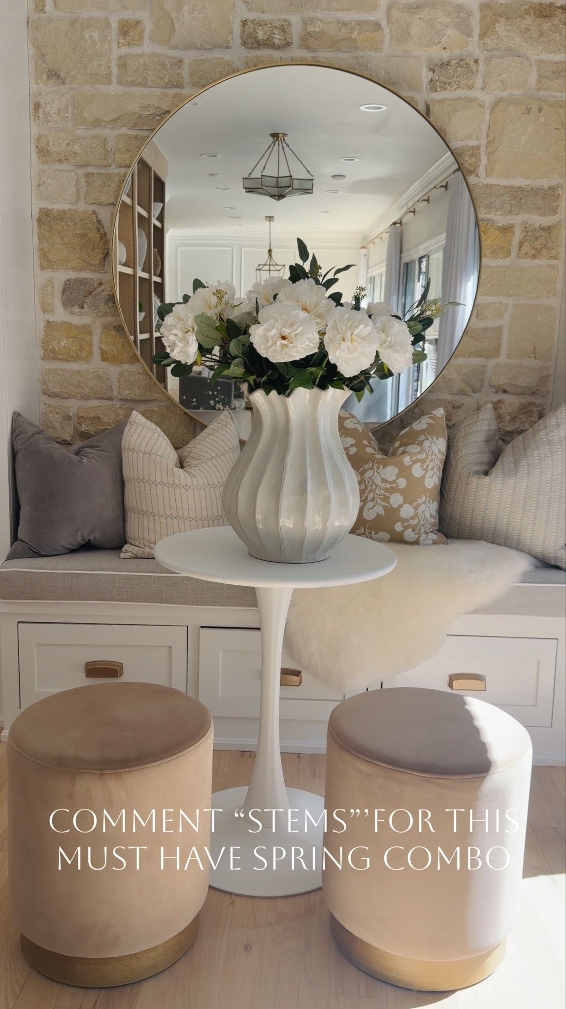 Don’t pass on this gorgeous vase and stem combo.  This vase has been my absolute favorite ever since Target launched it and they just restocked it.  I found the PERFECT stem combo to go in it as well - 10 Pennie’s and 2 packs of the eucalyptus I have linked.  This would make a gorgeous Mother’s Day gift as well! 

#LTKMothersDay #LTKdayinmylife #LTKHome