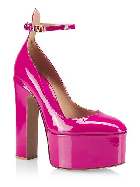 Valentino Garavani Patent Leather Platform Pumps | Saks Fifth Avenue