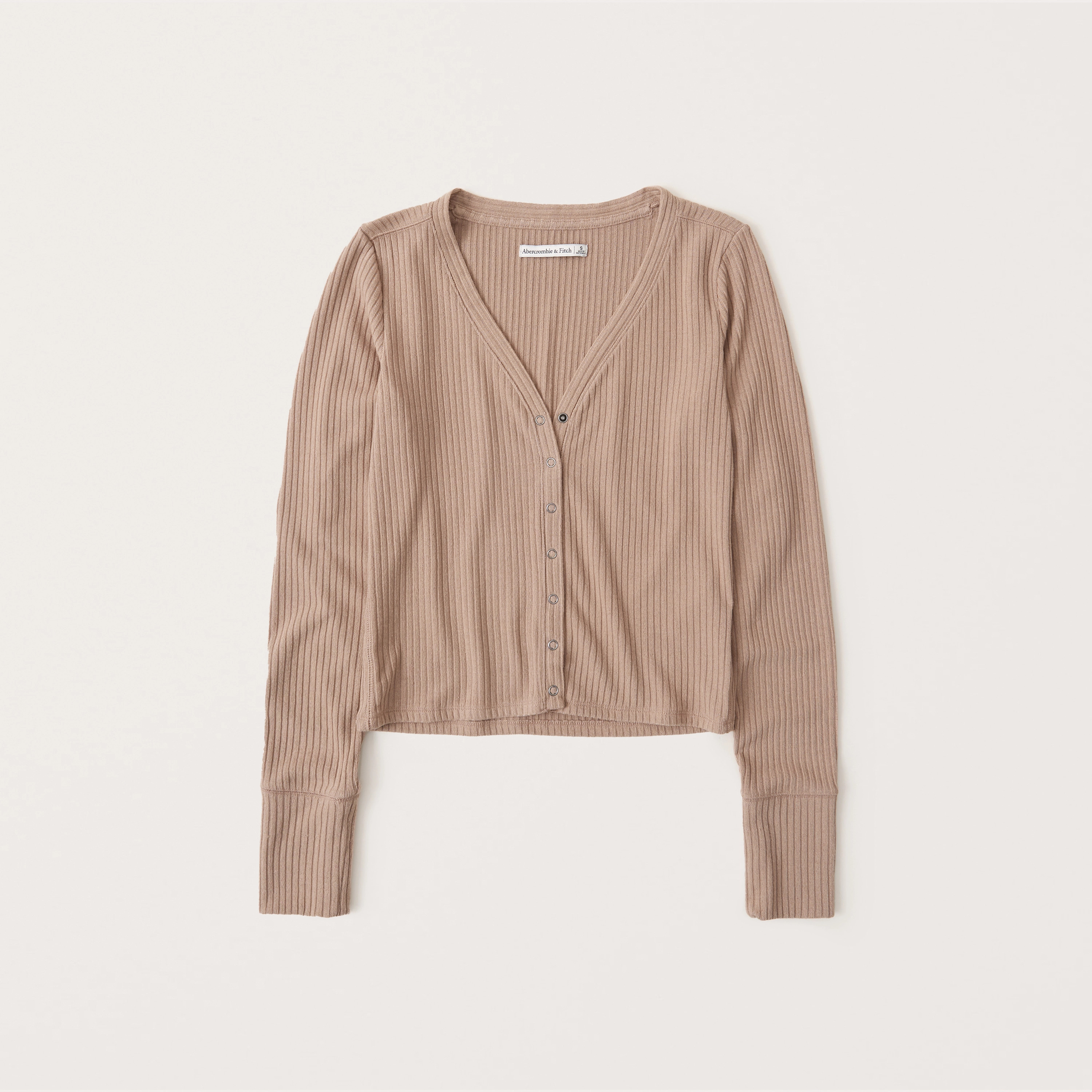 Long-Sleeve Ribbed Sweater Top | Abercrombie & Fitch (US)