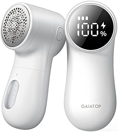 GAIATOP Fabric Shaver Rechargeable Lint Remover 3 Speeds Sweater Defuzzer, Cute Digital Screen La... | Amazon (US)