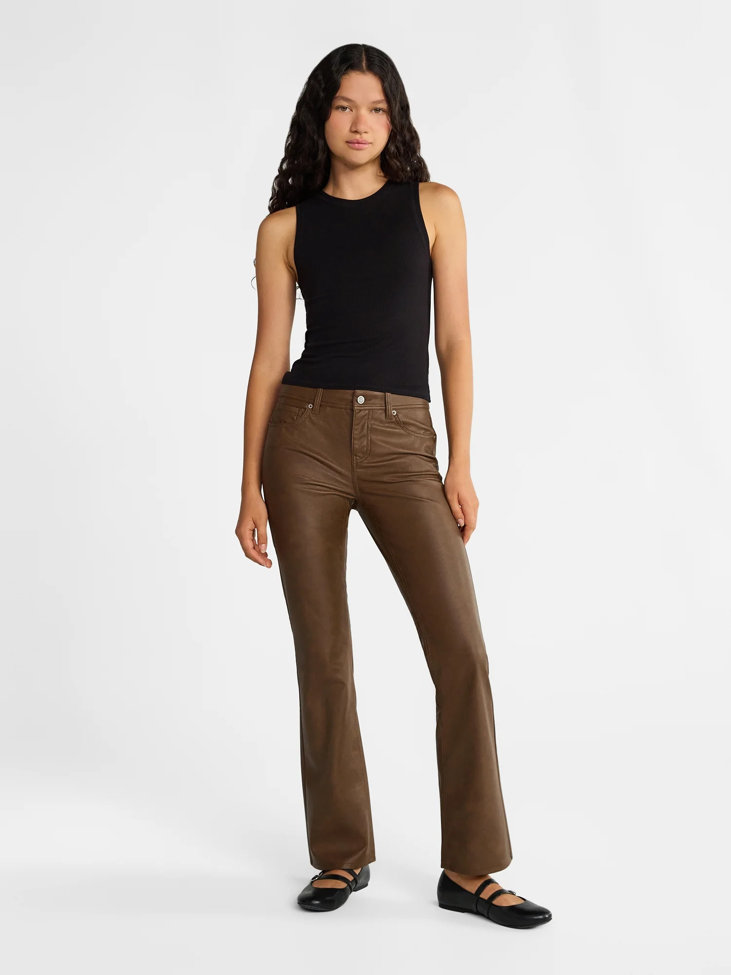 No Boundaries Fitted Crewneck Tank Top, Women’s | Walmart (US)