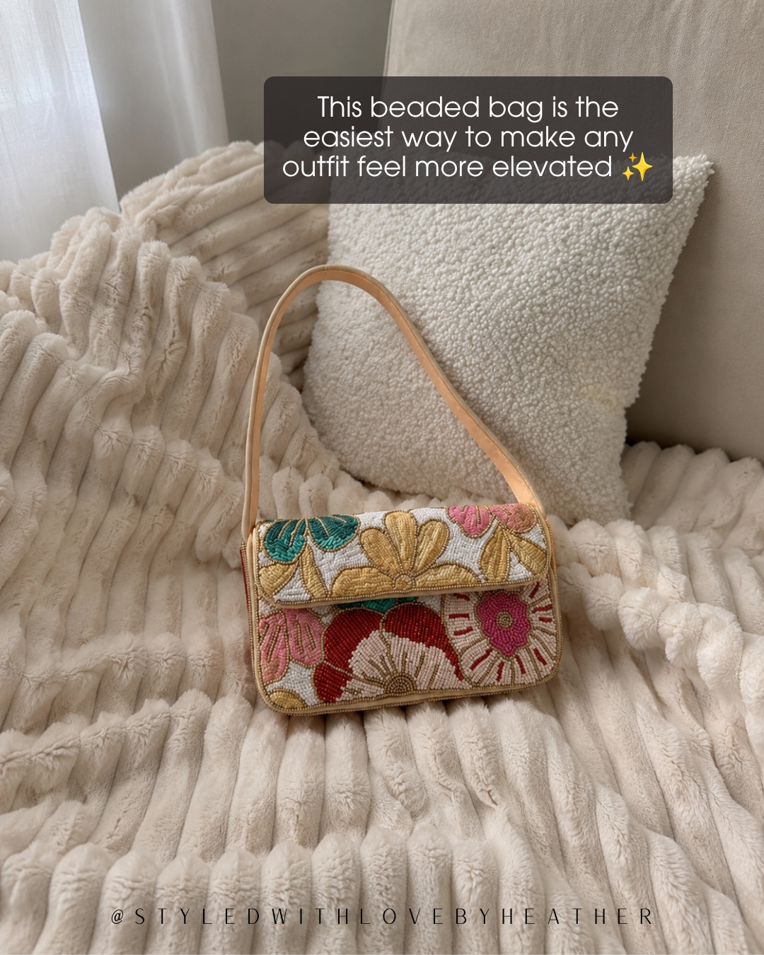 The prettiest statement piece that instantly elevates any outfit. Whether you're dressing up jeans or wearing it for a special occasion, this beaded bag always gets compliments. Shop it through my LTK or Amazon storefront! 

 #LTKdayinmylife #LTKootd #LTKTravel